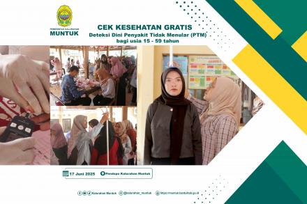 Deteksi Dini Penyakit Tidak Menular (PTM) di Kalurahan Muntuk