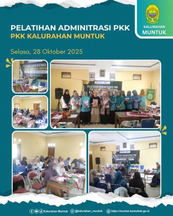 PELATIHAN ADMINITRASI PKK - KADER PKK KALURAHAN MUNTUK
